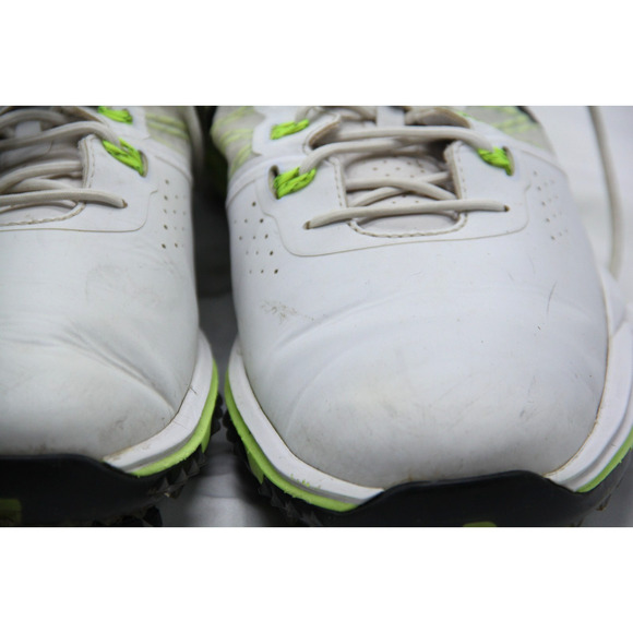 Nike Lunar Control 2 Golf Shoes Mens 10 White Yellow Spiked Lunarlon 704665-102 - Picture 4 of 9